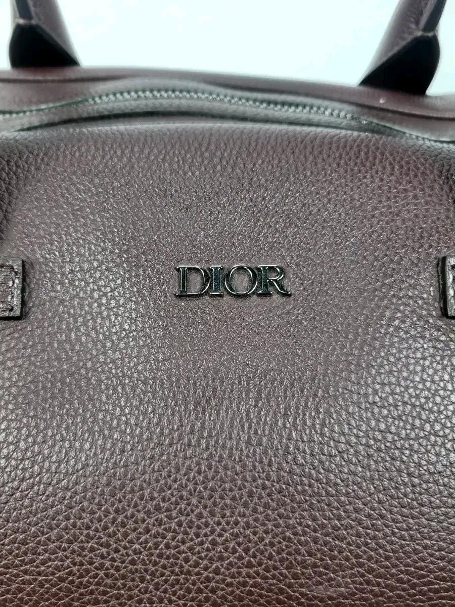 (정품)DIOR 가죽 더플백 다크 브라운 3