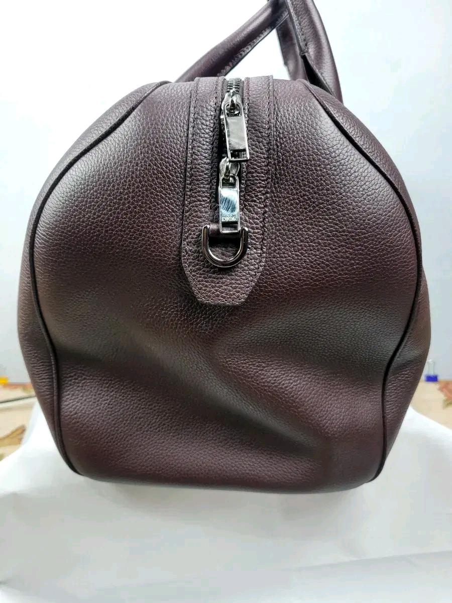 (정품)DIOR 가죽 더플백 다크 브라운 8
