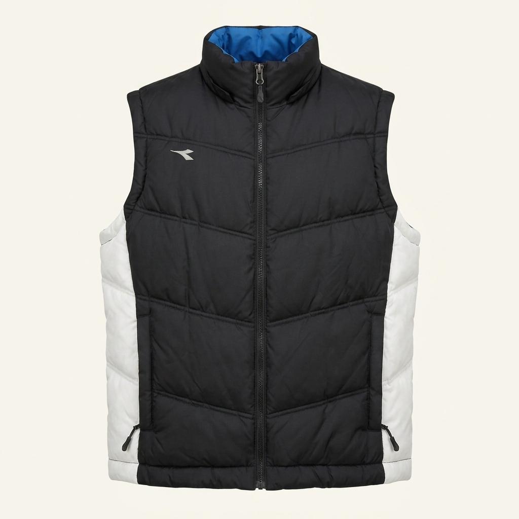 디아도라 배색 패딩조끼 1