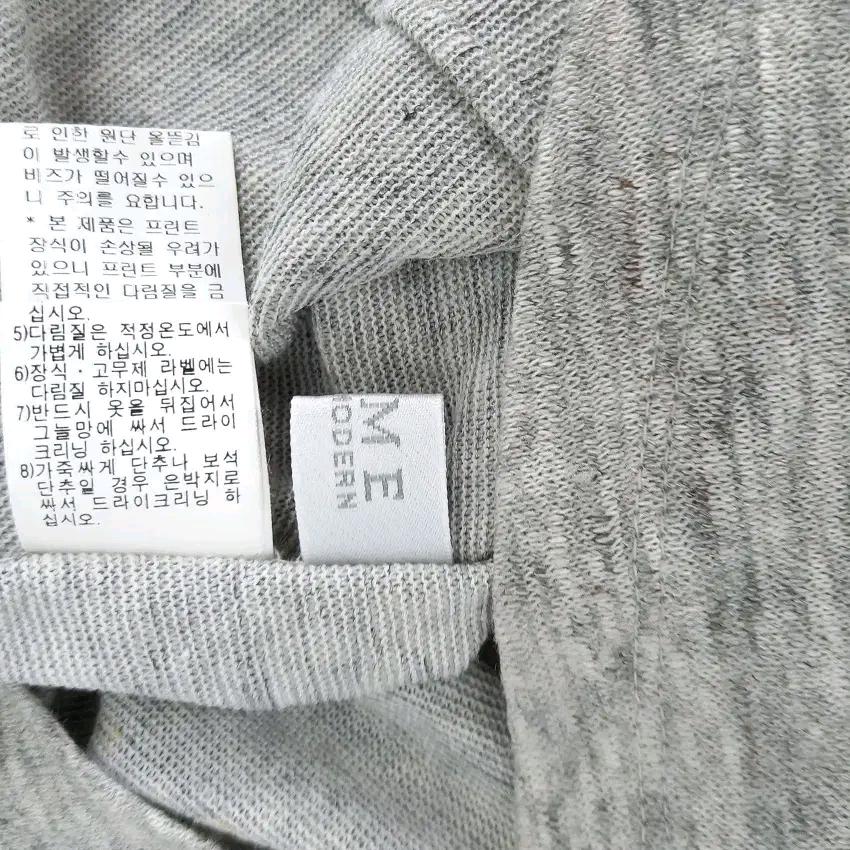 타임 여성 여름 비즈 마혼방 반팔티 그레이90 (HU45229) 7