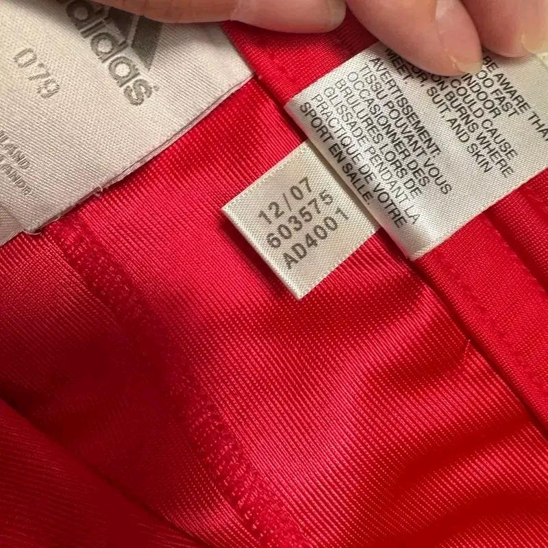 ADIDAS 파이어버드 트랙팬츠 레드 스트라이프 079 7