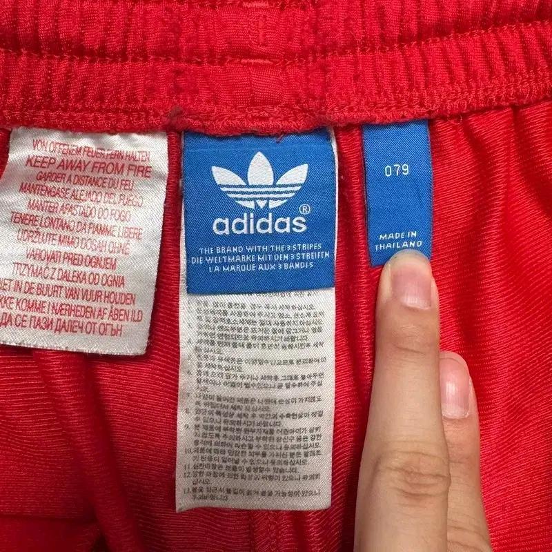 ADIDAS 파이어버드 트랙팬츠 레드 화이트 079 6