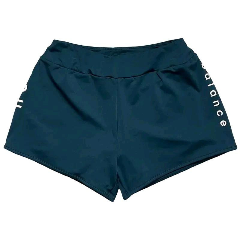 NEW BALANCE 에센셜 3인치 쇼츠 그린 W70 2
