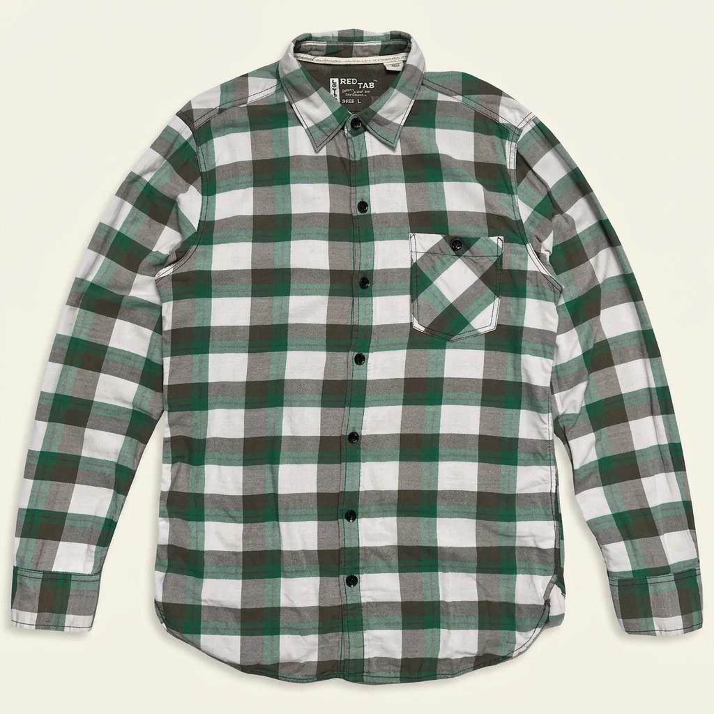 LEVI'S Red Tab 웨스턴 셔츠 그린 L 1