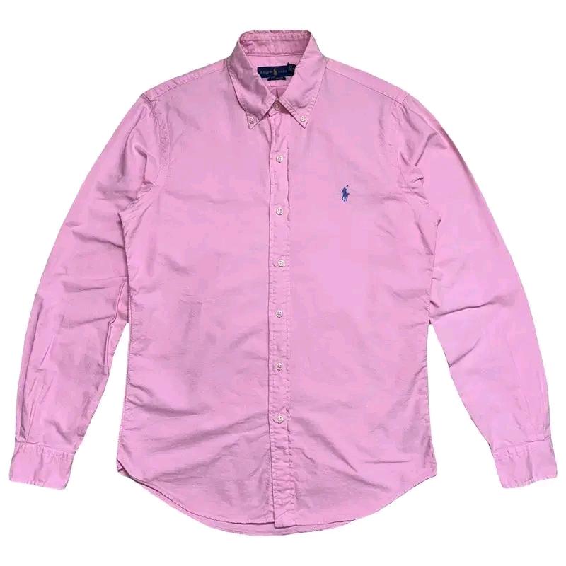 POLO RALPH LAUREN 핑크 옥스퍼드 셔츠 XS 2