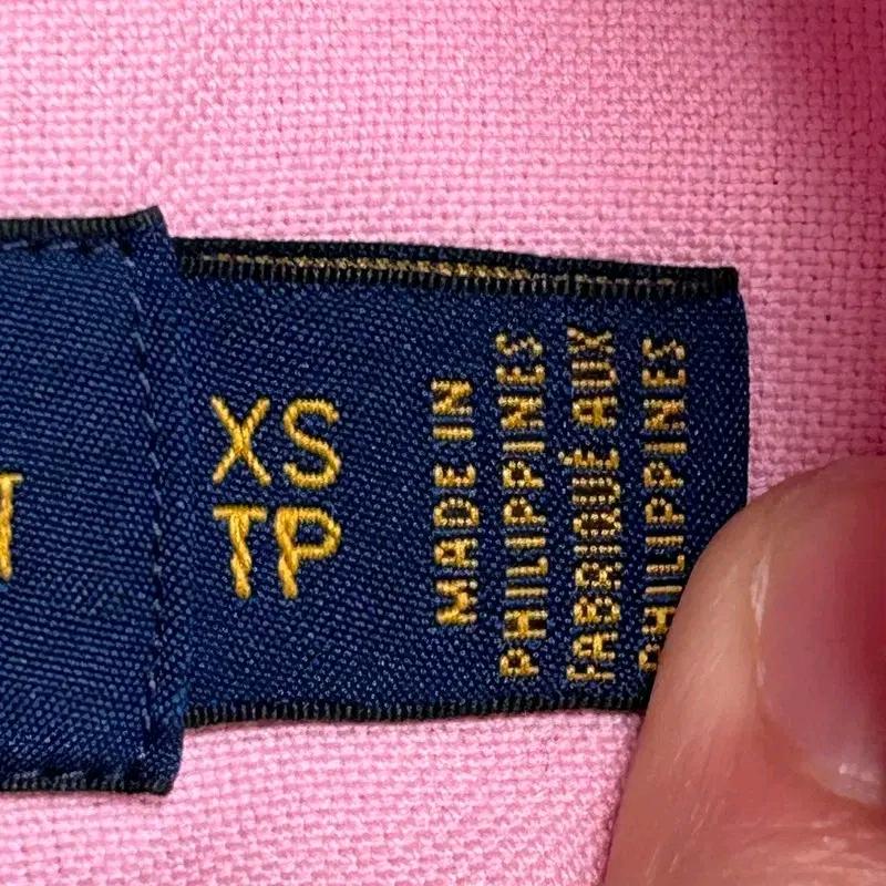 POLO RALPH LAUREN 핑크 옥스퍼드 셔츠 XS 7