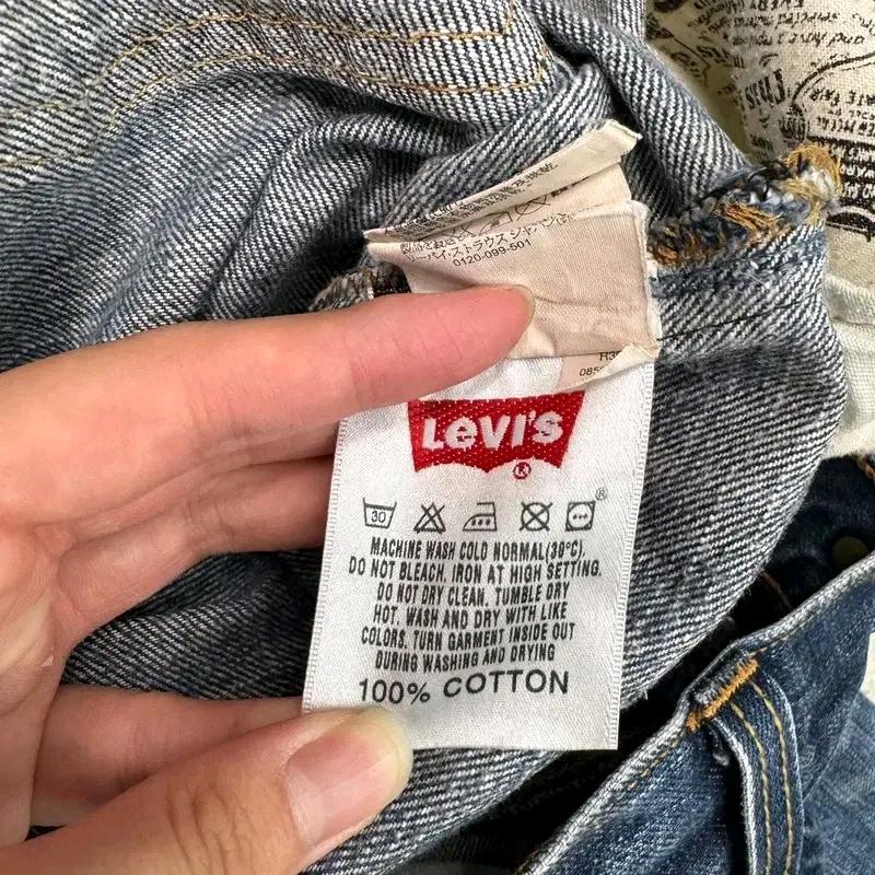 LEVI'S 501 버튼플라이 빈티지 워싱 데님 팬츠 W32 L33 10