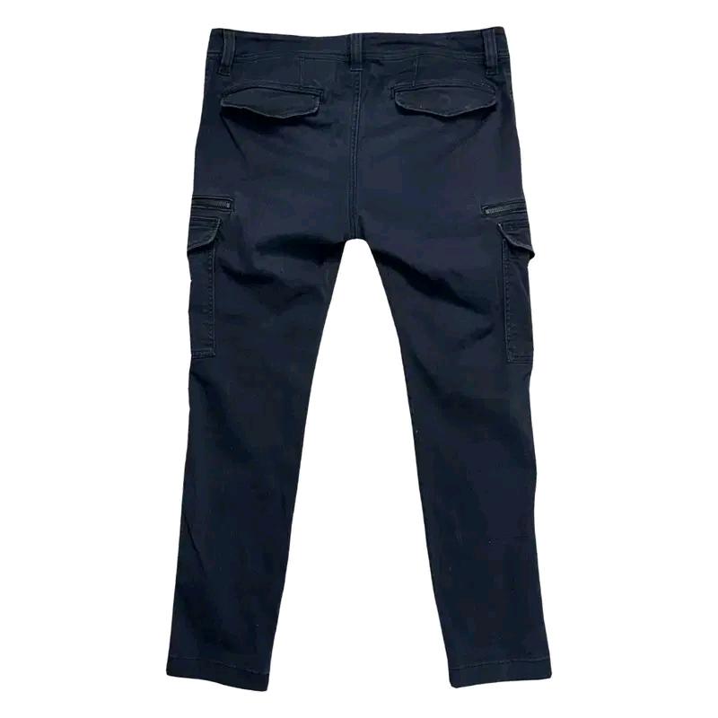 DIESEL 지퍼 카고 팬츠 블랙 6