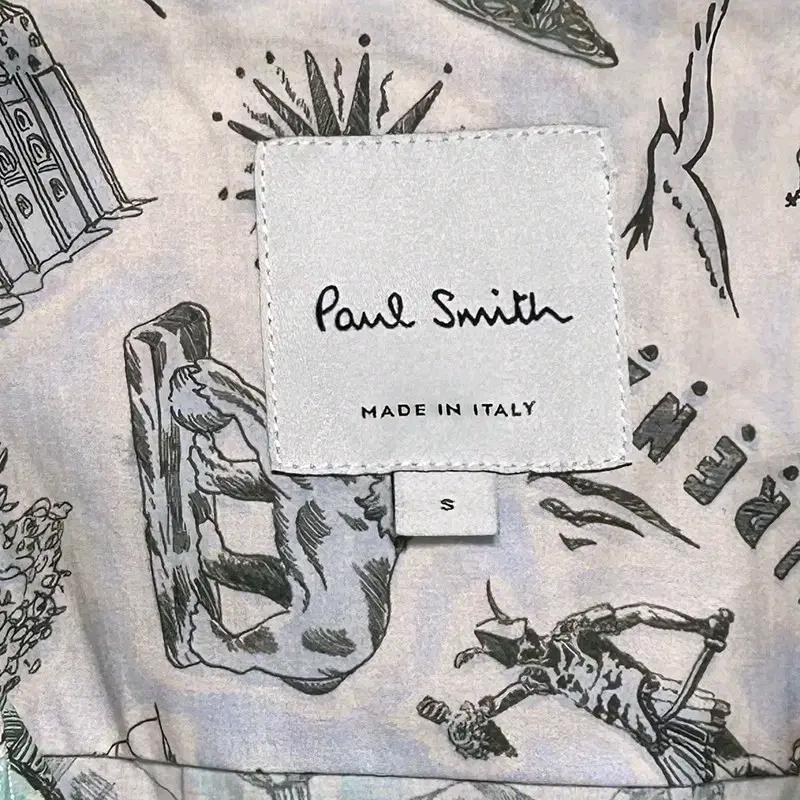 PAUL SMITH 그래픽 프린트 반팔 셔츠 S 6