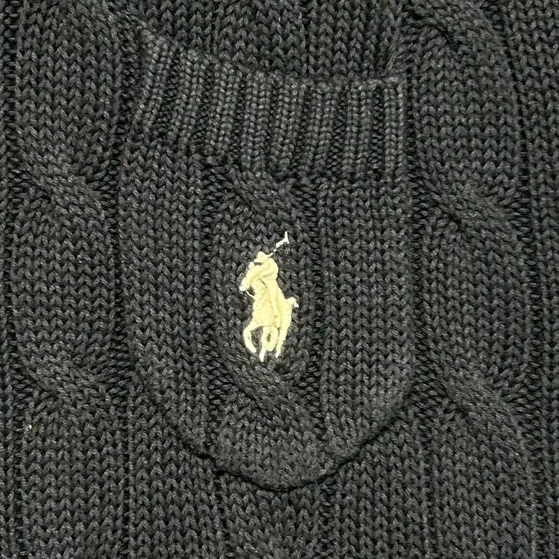 POLO RALPH LAUREN 케이블 반팔 니트 네이비 3