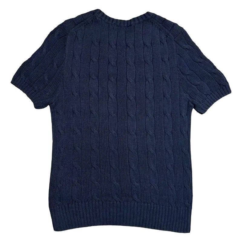 POLO RALPH LAUREN 케이블 반팔 니트 네이비 9