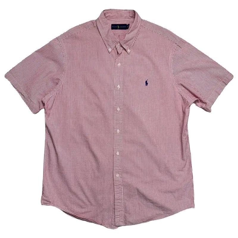 POLO RALPH LAUREN 시어서커 스트라이프 반팔 셔츠 XL 2