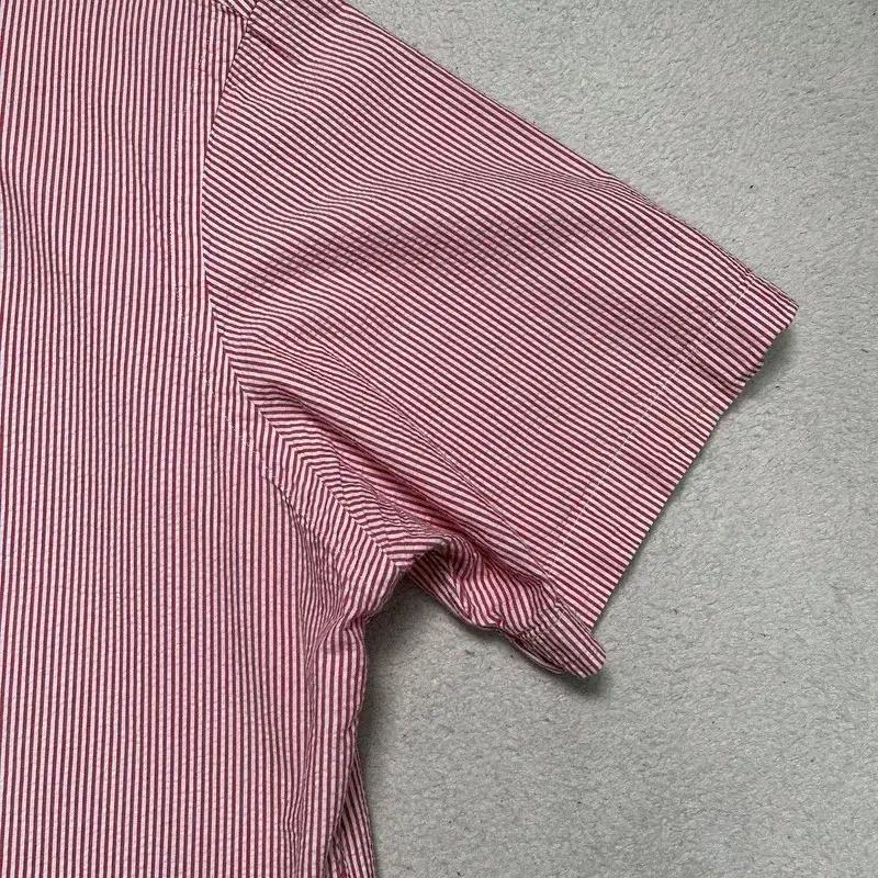 POLO RALPH LAUREN 시어서커 스트라이프 반팔 셔츠 XL 4