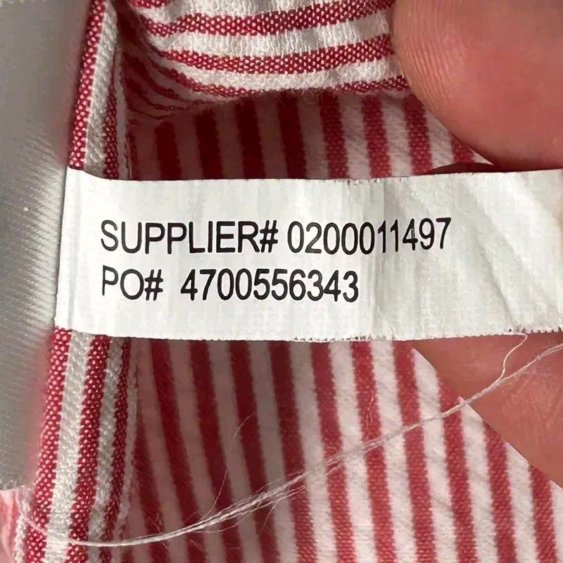 POLO RALPH LAUREN 시어서커 스트라이프 반팔 셔츠 XL 10