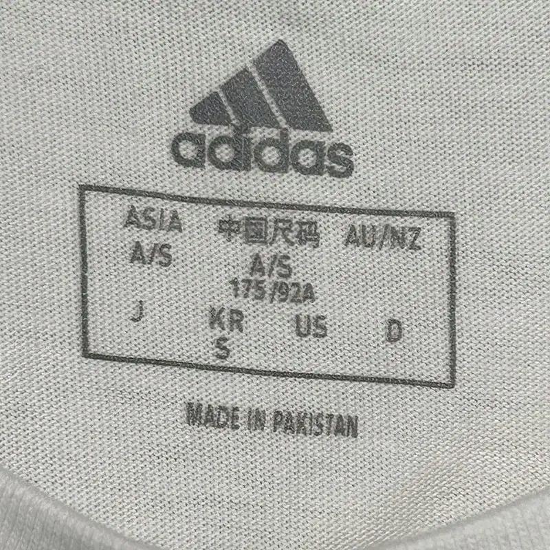 ADIDAS 3S 삼선 반팔티 화이트 S 8