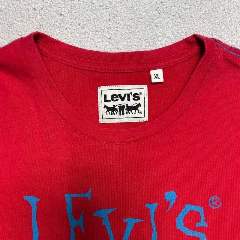 LEVI'S 프린팅 로고 반팔 티 XL 5