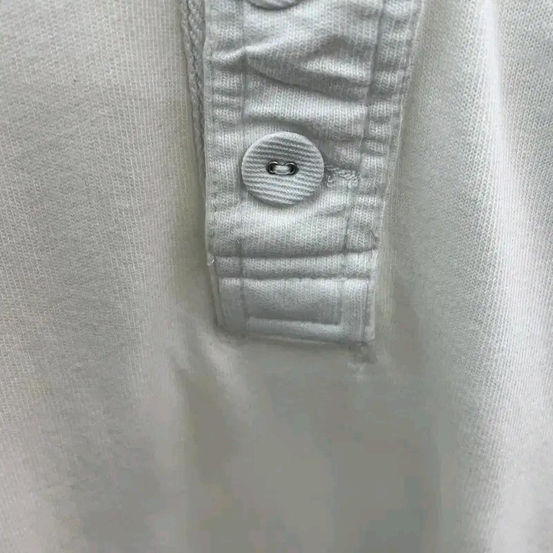 ABERCROMBIE & FITCH 헨리넥 반팔 티셔츠 화이트 M 10