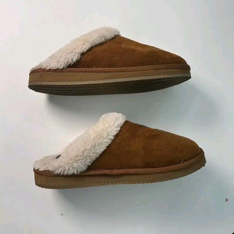 RALPH LAUREN 테디베어 스웨이드 스커프 브라운 230 4