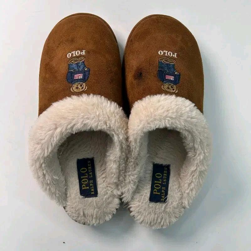 RALPH LAUREN 테디베어 스웨이드 스커프 브라운 230 7