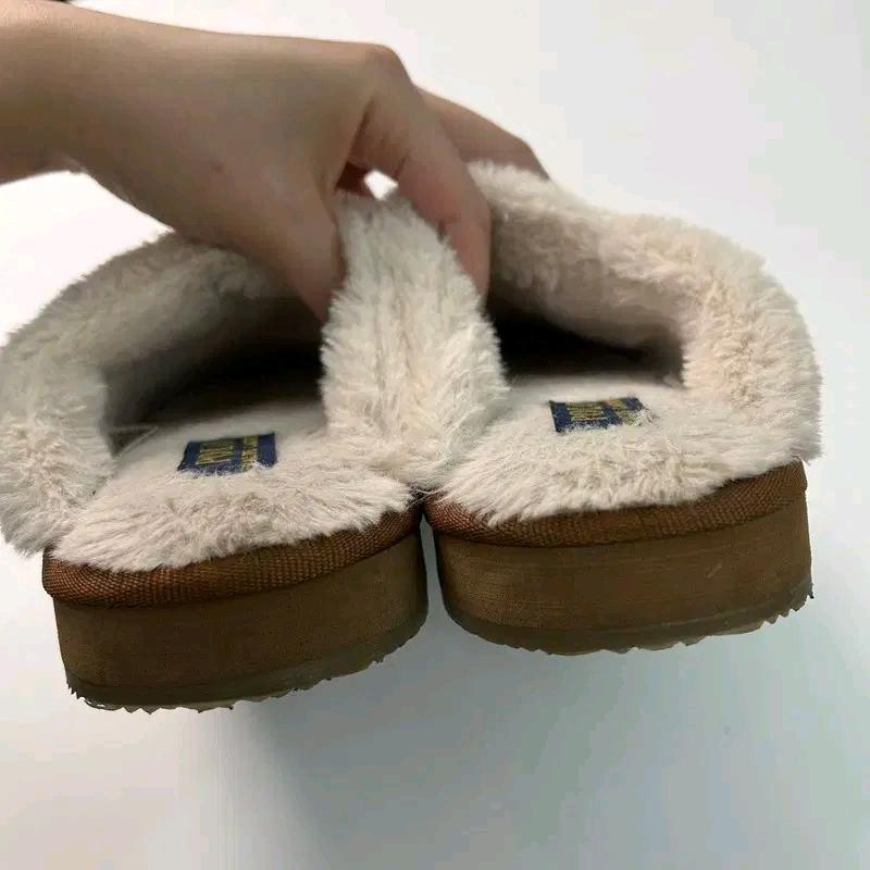 RALPH LAUREN 테디베어 스웨이드 스커프 브라운 230 8