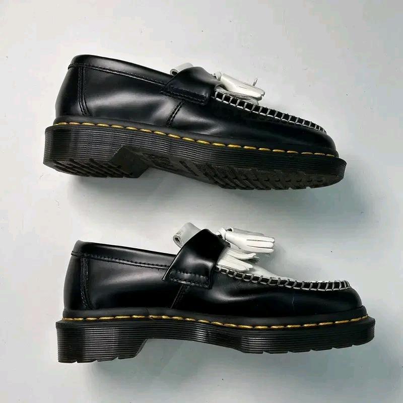 DR. MARTENS 아드리안 블랙-화이트 테슬로퍼 UK 3 4