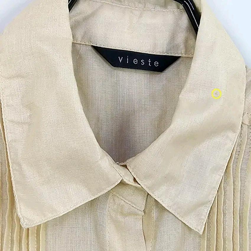 VIESTE 여성 여름 시스루 롱블라우스 베이지 (HU45235) 7