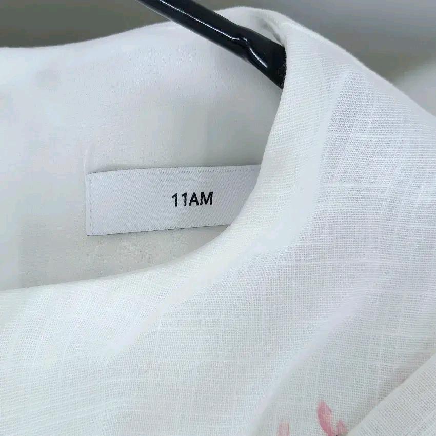 11AM 여성 여름 롱반팔원피스 화이트 (HU45244) 6