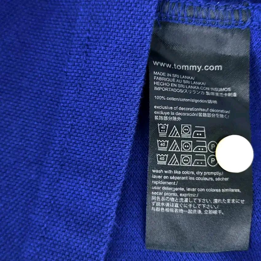 타미힐피거 남성 여름 커스텀핏 카라반팔티 블루XL (HU45254) 7