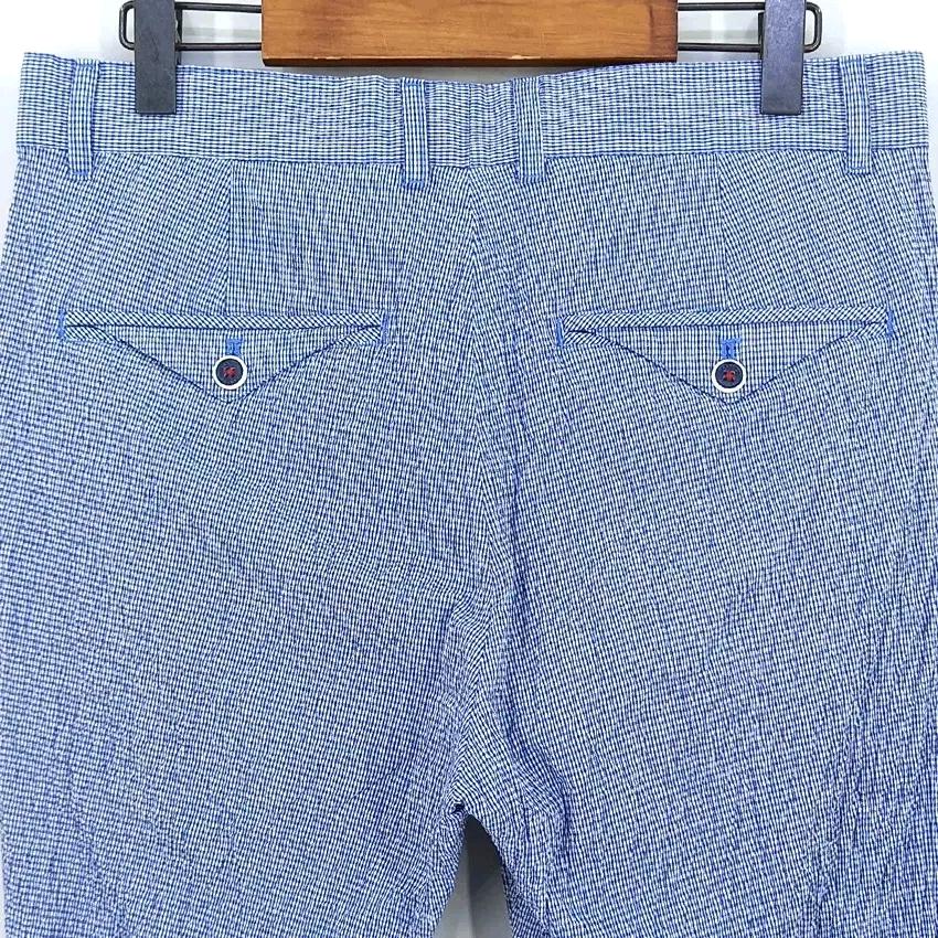팬텀 남성 여름 잔체크 지짐이 반바지 블루 (HU45258) 4