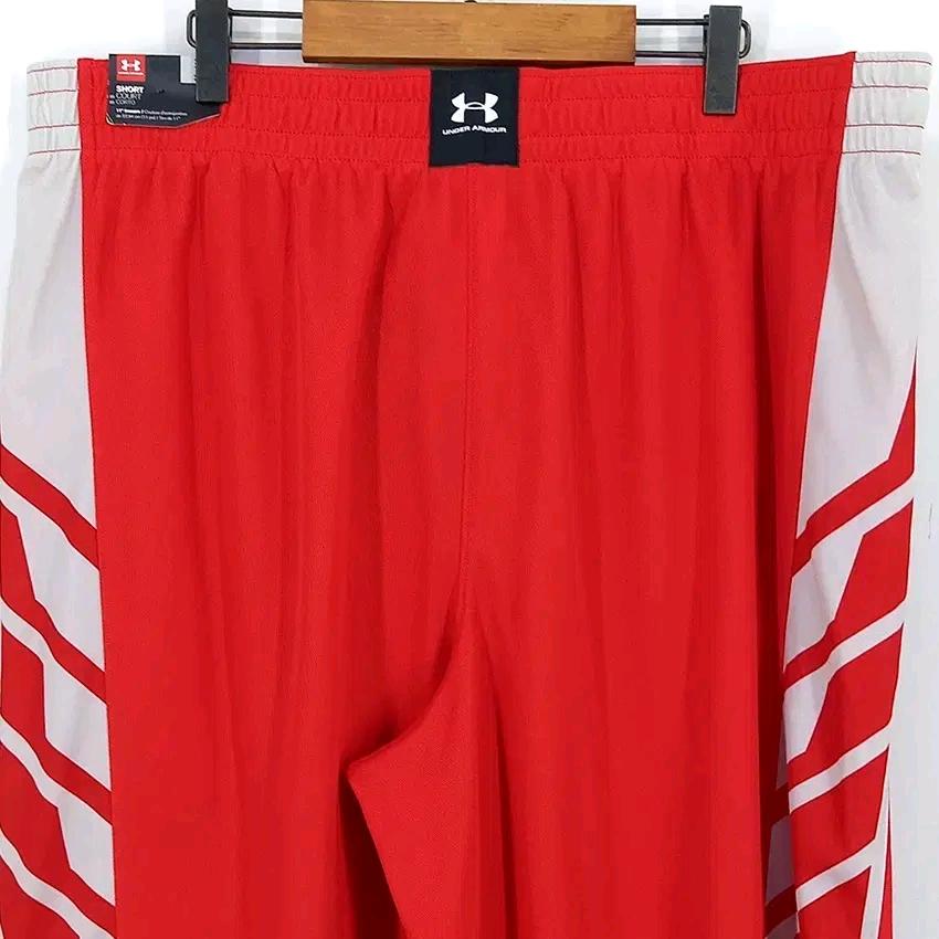 언더아머 남성 여름 홑겹 밴딩반바지 레드2XL (HU45259) 4