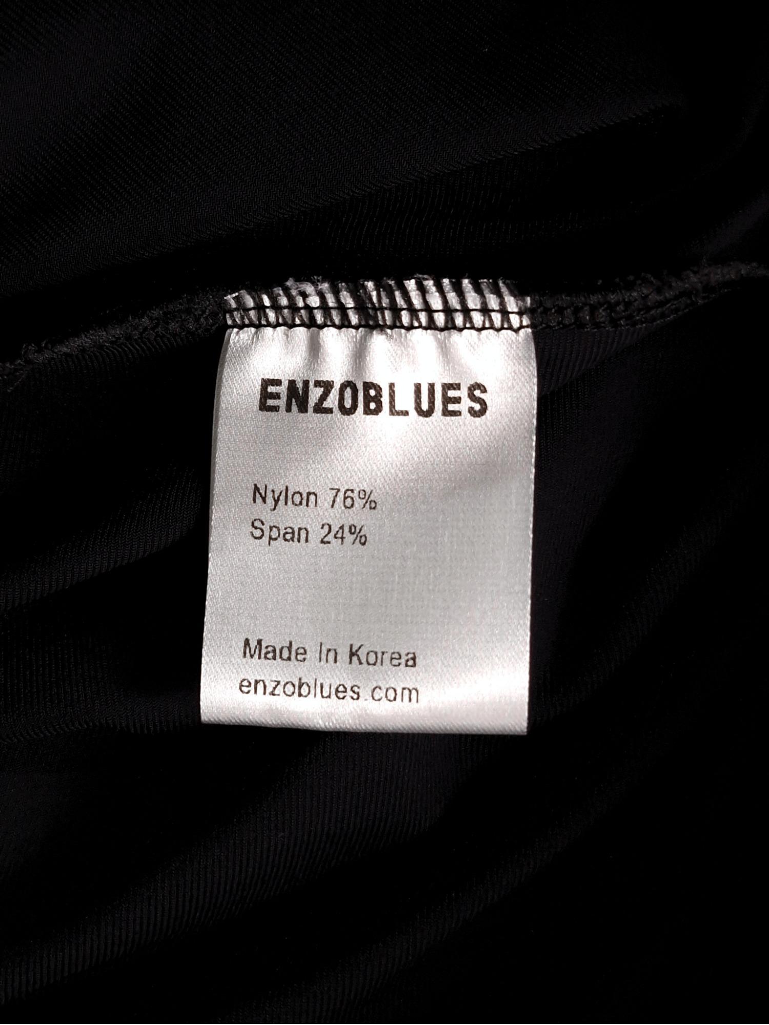 ENZO BLUES 엔조블루스 블랙 밴딩 스커트 F [A308] 5