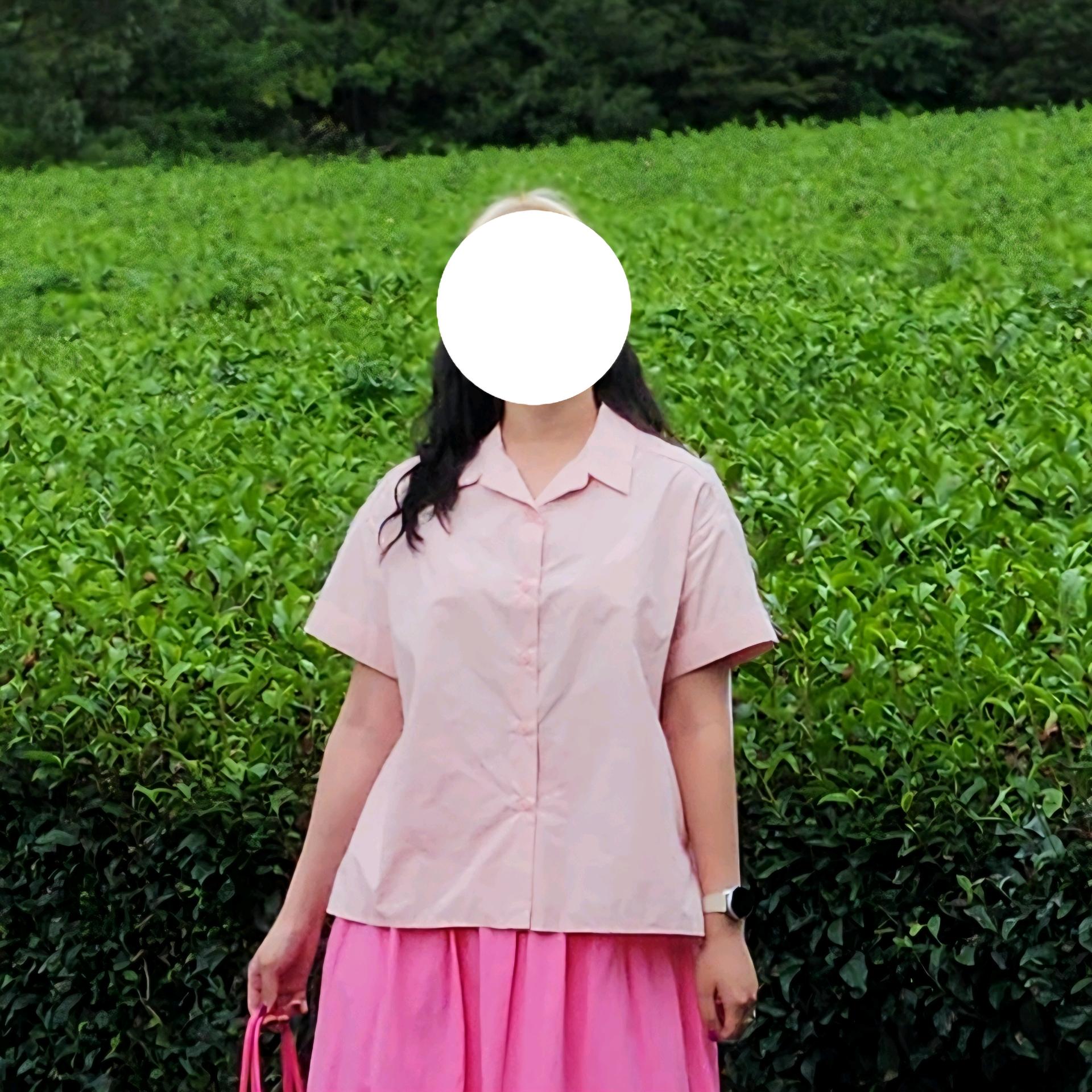파스텔 핑크 반팔 셔츠 5