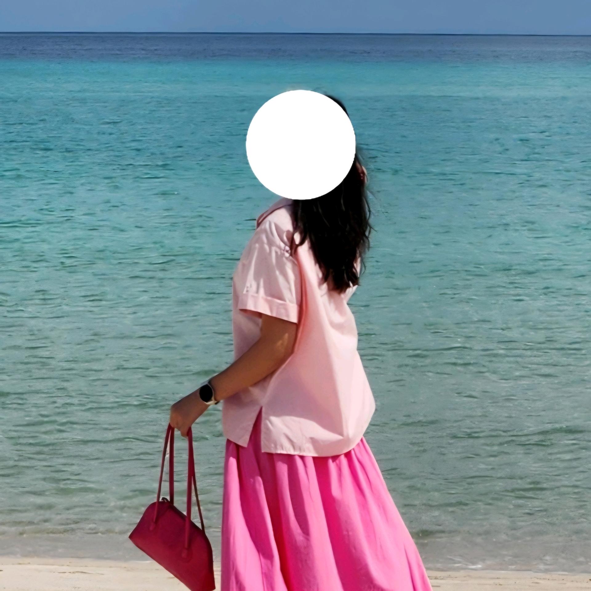 파스텔 핑크 반팔 셔츠 6