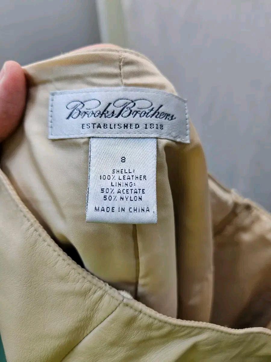 Brooks Brothers 100% 가죽 스커트 사이즈 8 (114 4