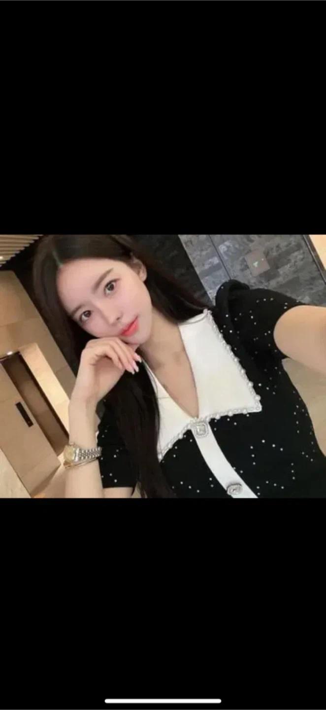 블랙 큐빅 미니 원피스 5
