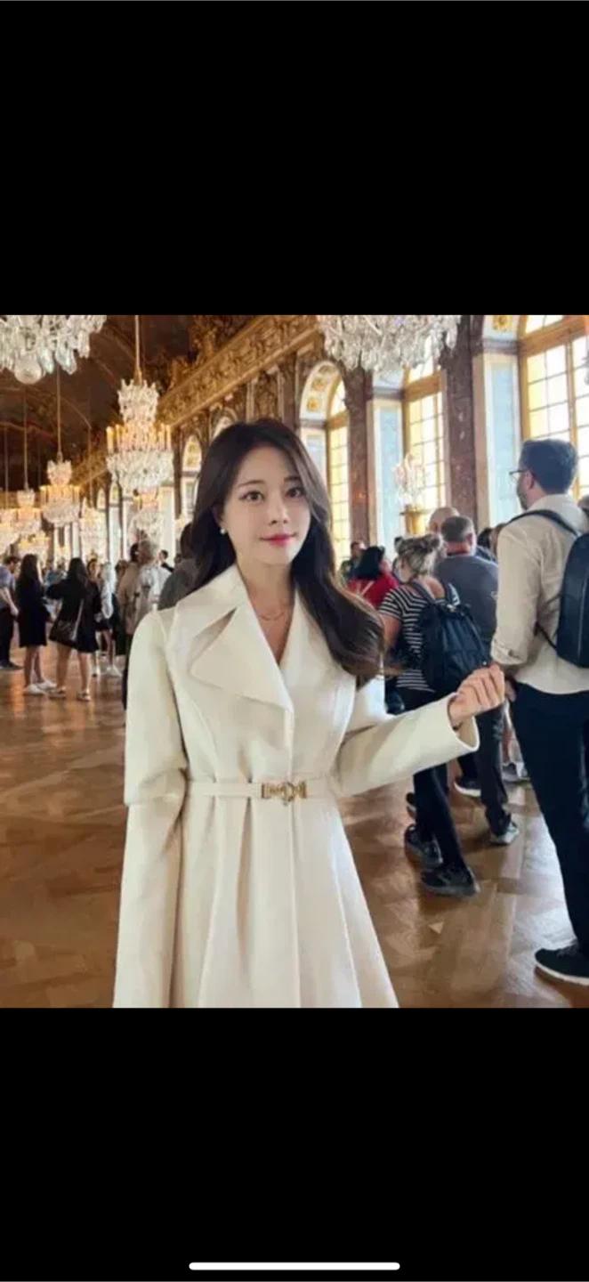 아이보리 롱 코트 2