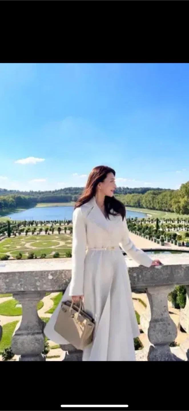 아이보리 롱 코트 6