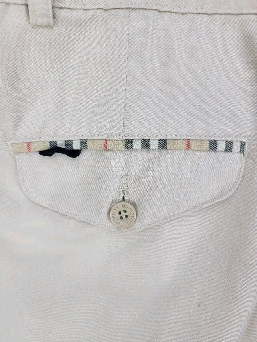 (정품)버버리 핀턱 와이드 핏 치노 팬츠 6