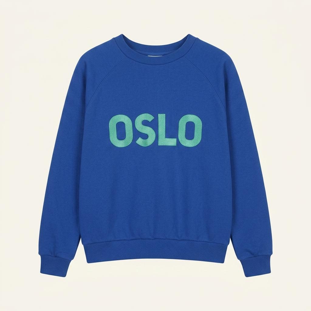 새상품 ㆍ착용무ㆍ시에로 OSLO 레터링 맨투맨 티셔츠 블루 1