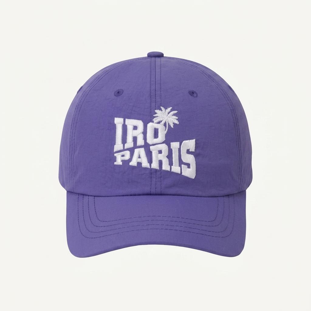 이로 PARIS 팜트리 자수 나일론 볼캡 퍼플