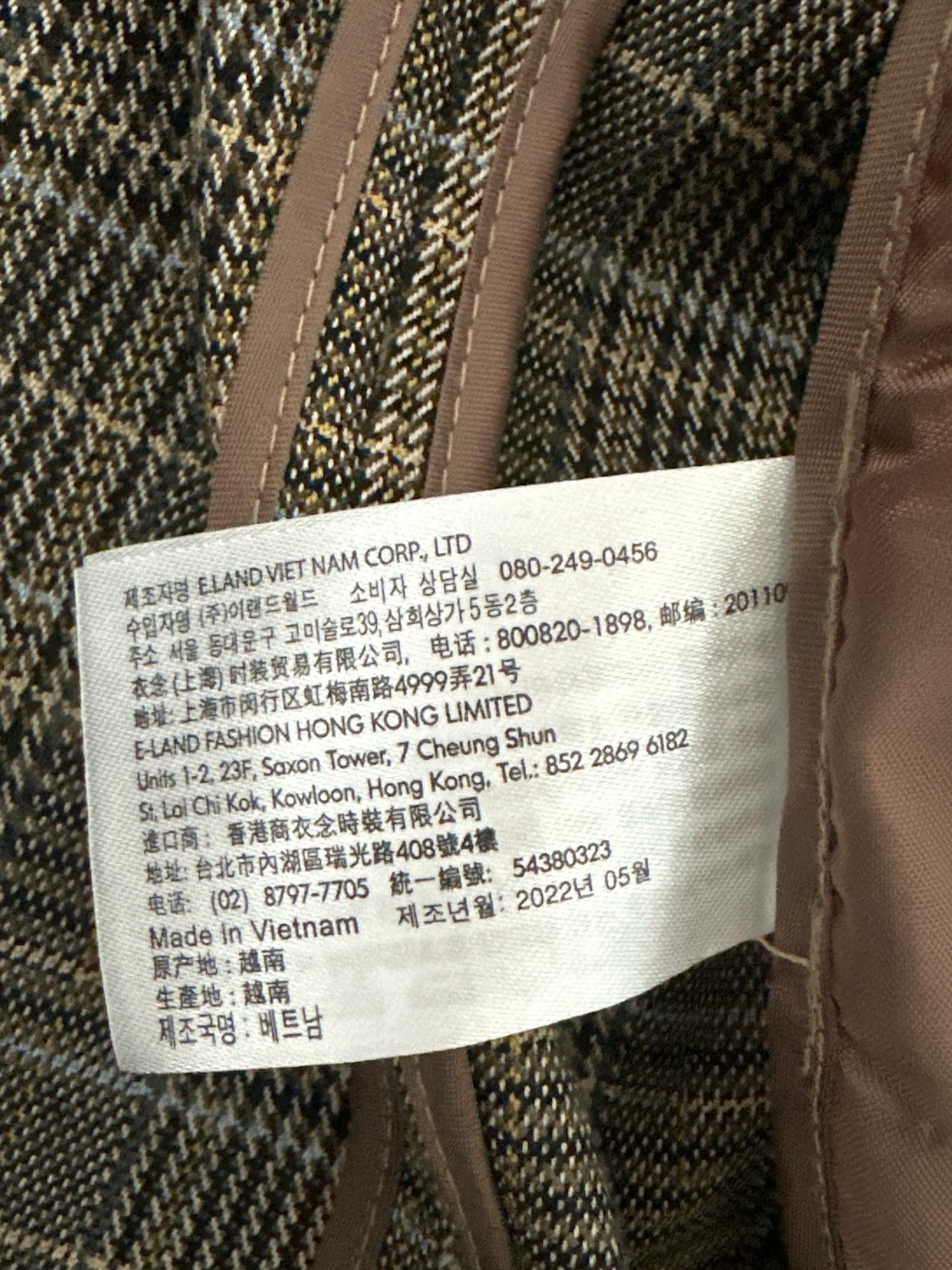 미쏘 체크 크롭 싱글 재킷 5