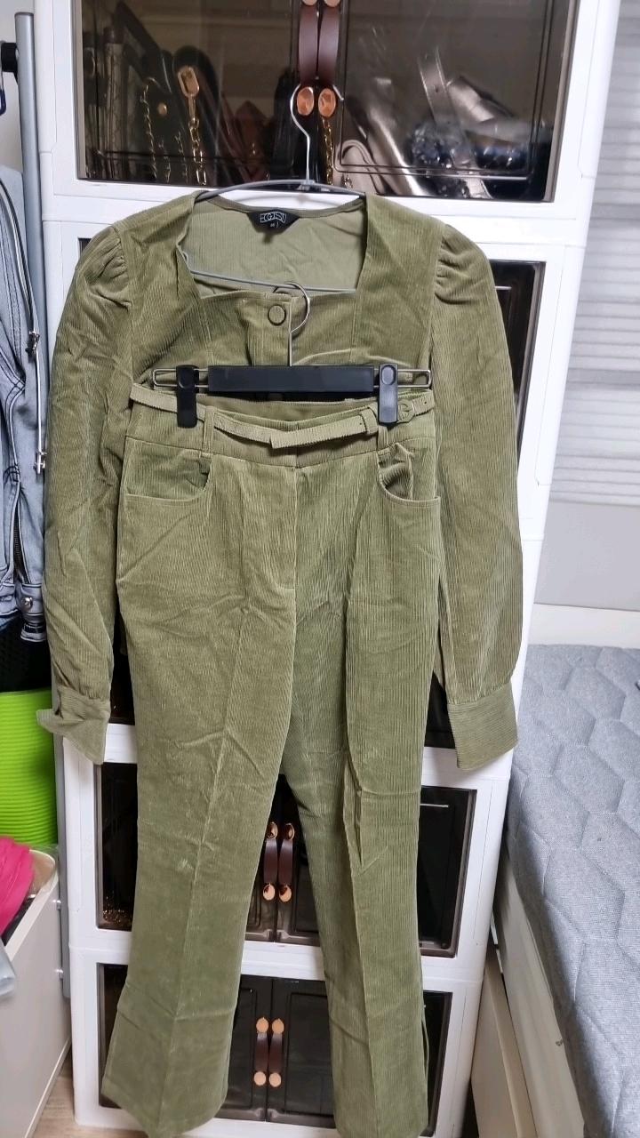 새상품ㆍ바지 ㆍ상의 셋트상품ㆍ상 하ㆍ착용무ㆍ에고이스트 코듀로이 퍼프 버튼 자켓 팬츠 셋업 11