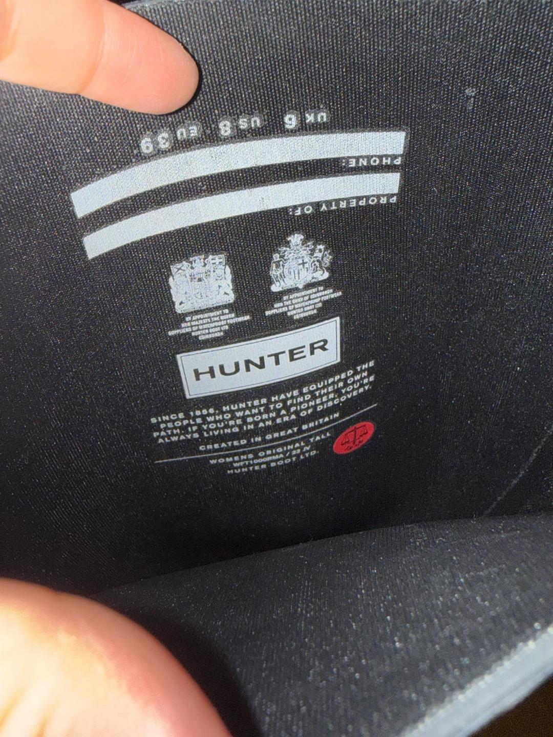 [HUNTER] 오리지널 톨 레인부츠 블랙 240-245 6