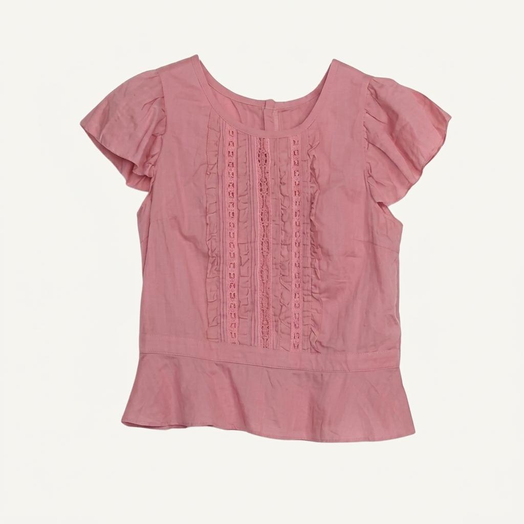 JILLSTUART 질스튜어트 프릴 블라우스 S [A435]