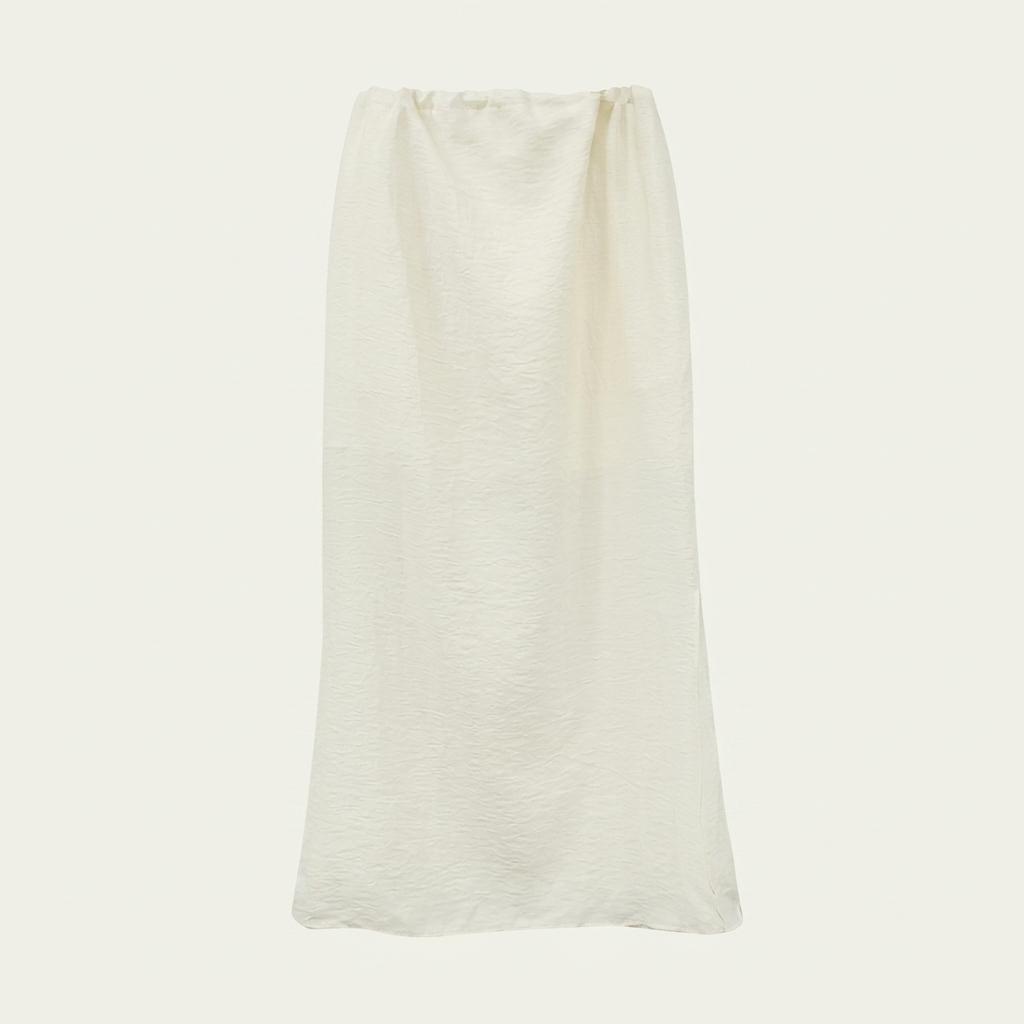 리본빛 스커트 Cilla String Skirt Ivory 1
