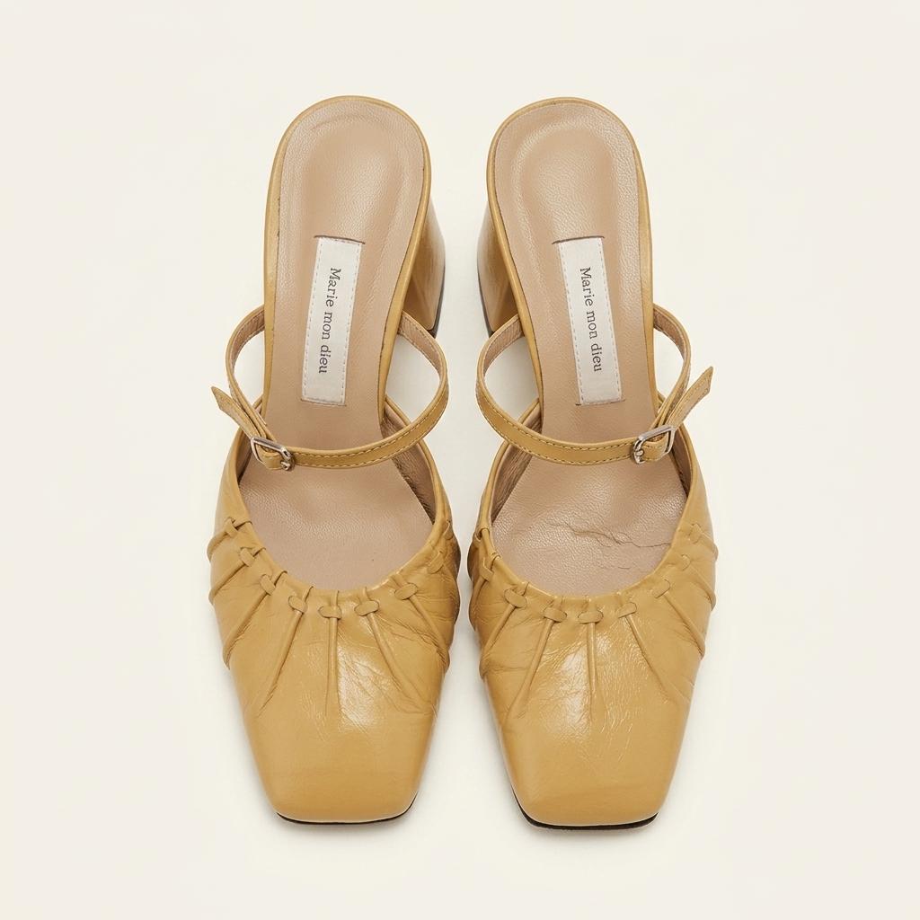 마리몽듀 Cindy mules (yellow) 1