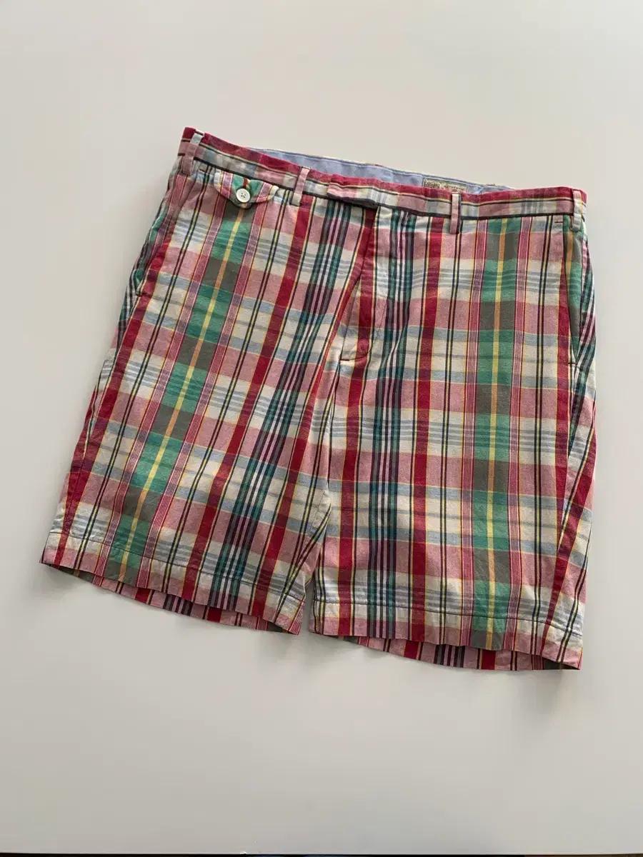 폴로 마드라스 체크 반바지 2