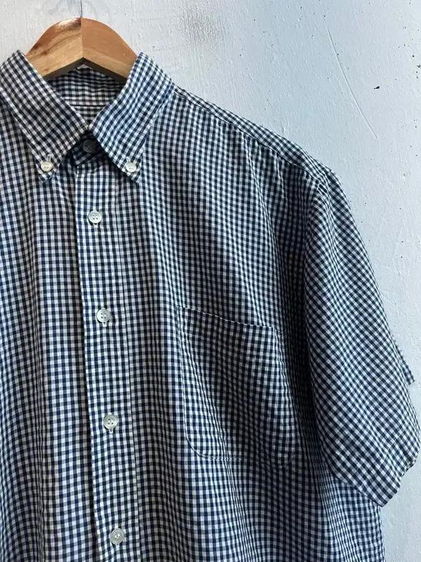 CANY 깅엄 체크 반팔 셔츠 Made in JAPAN 3