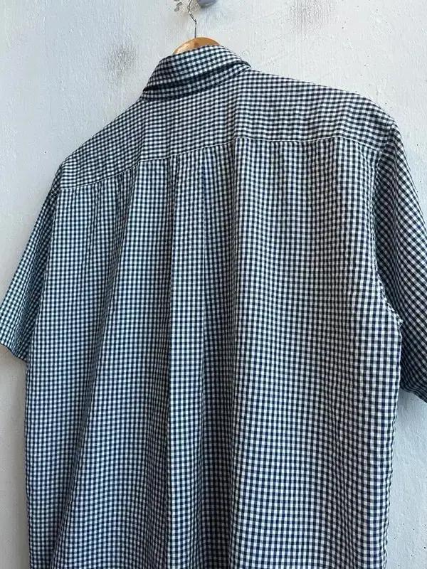 CANY 깅엄 체크 반팔 셔츠 Made in JAPAN 5