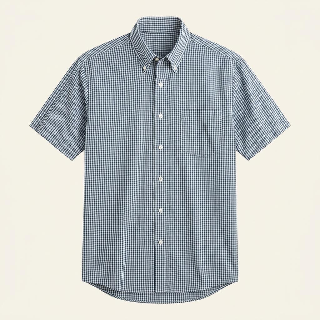 CANY 깅엄 체크 반팔 셔츠 Made in JAPAN 1